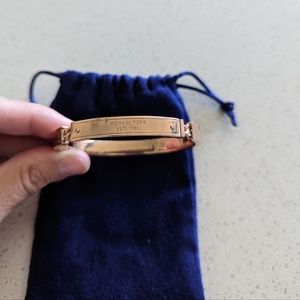 Michael Kors rose gold bangle bracelet